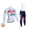 Set Langarmtrikot + Trägerhose Lange Winter Thermal Fleece 2022 TREK Segafredo N001